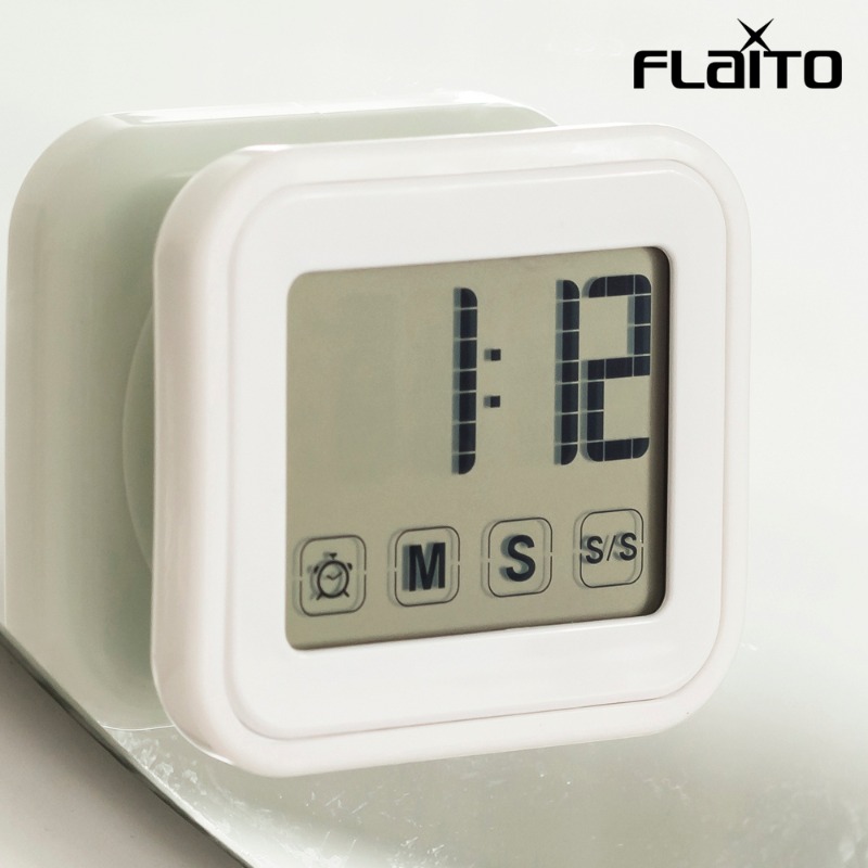 플라이토 디지털 욕실 타이머 방수시계